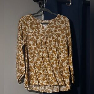 Happy Buddha Boutique Floral V-Neck Top